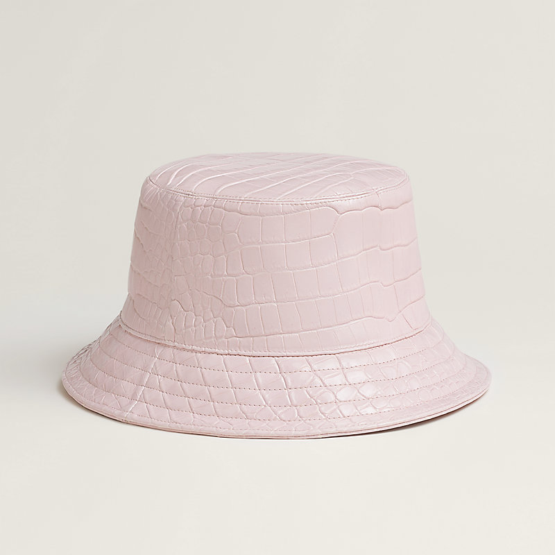Hermes Pink Embroidered Anchor Bucket Hat. New.  Comes in Hermes box Harper H Electrique bucket hat - Pink | Hermès Thailand main image 4