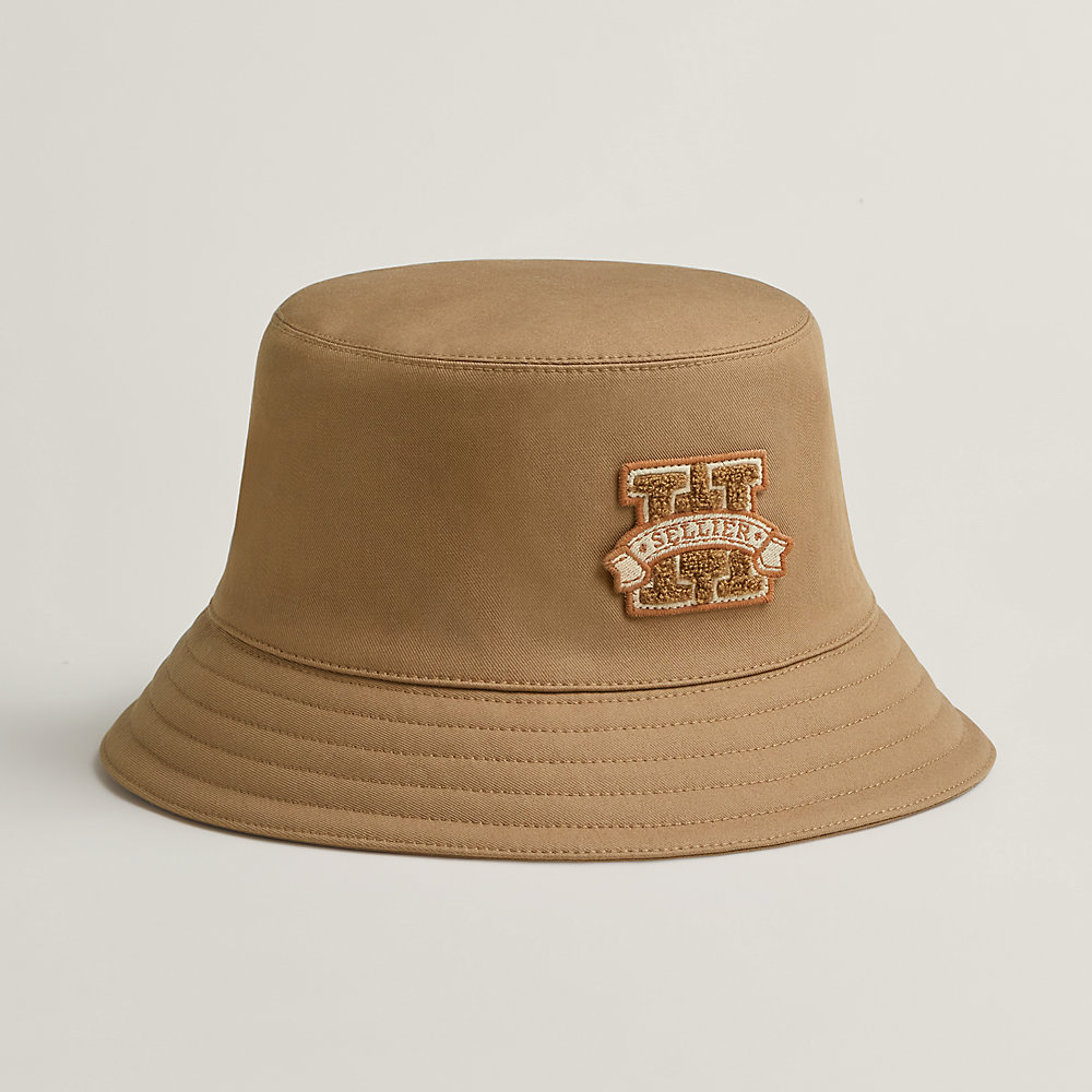 Hermes Harper H Sellier bucket hat HERMES bucket hat, the Harper H sellier bucket hat in Gris  main image 3
