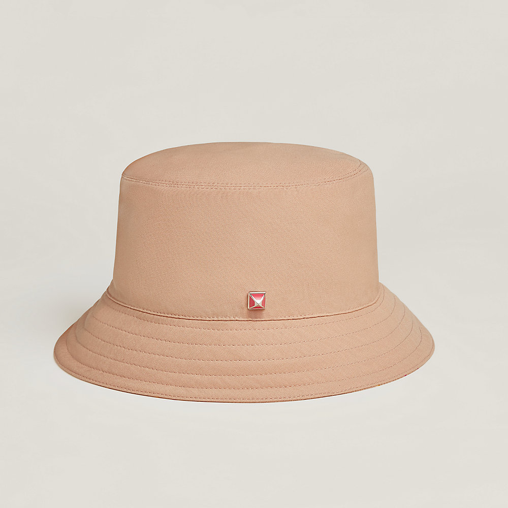 Harper Pois Medor bucket hat - Beige | Hermès Singapore display picture 2