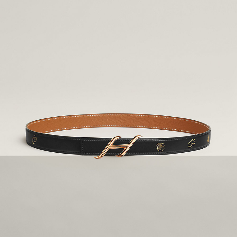 HDN belt buckle & Hermès sur Mer reversible leather strap 24 mm ...