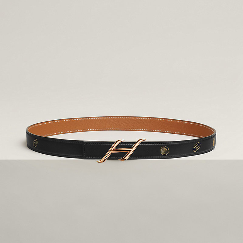 HDN belt buckle & Hermès sur Mer reversible leather strap 24 mm