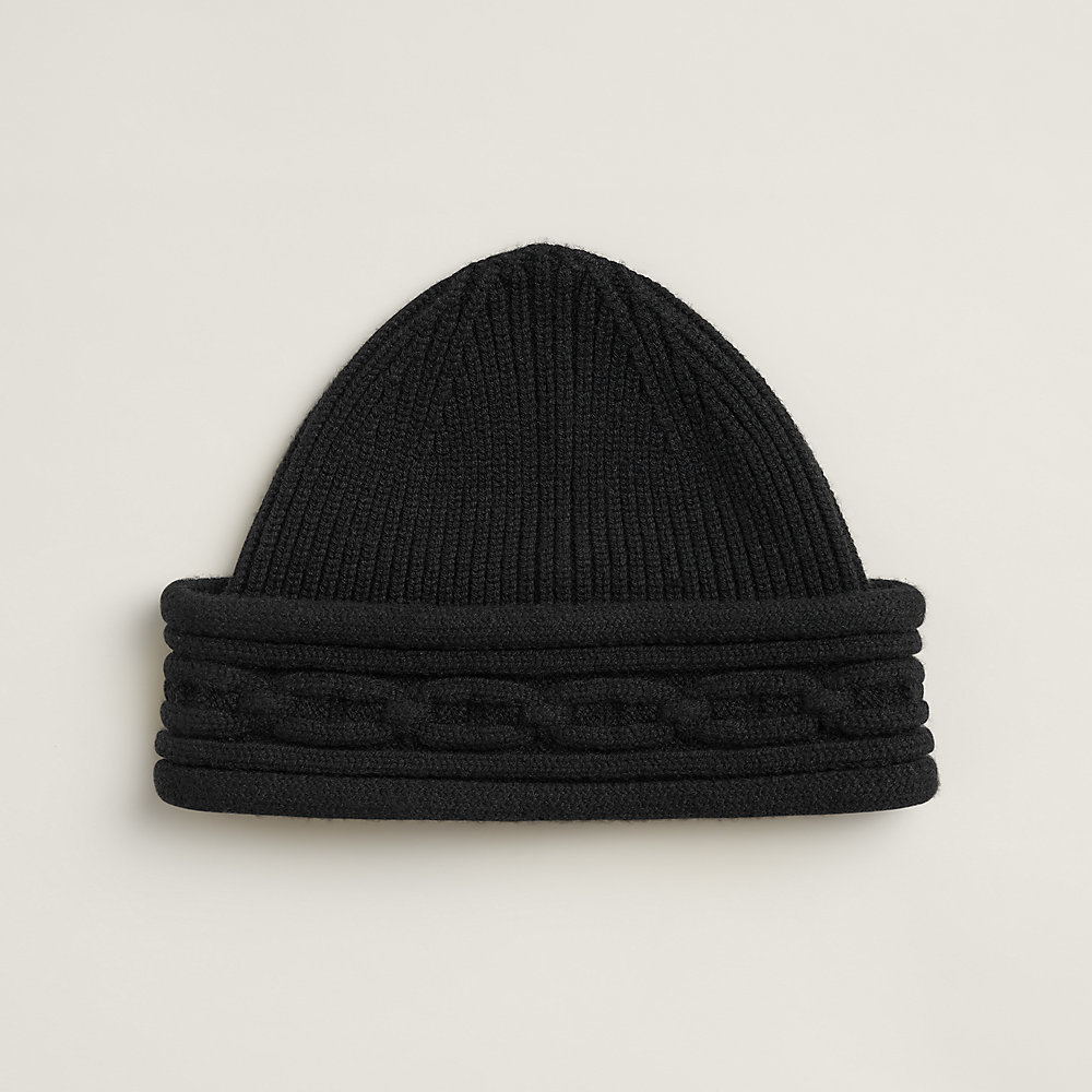 Heaven Twist beanie - Black | Hermès USA display picture 2