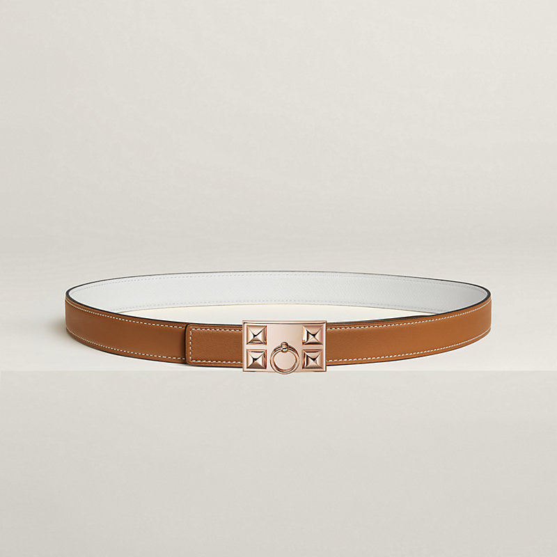 Hebilla de cinturón Collier de Chien & Piel de cinturón reversible 24 mm