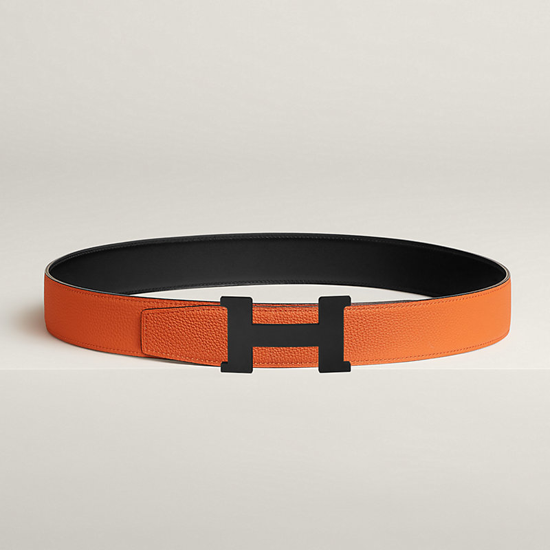 Hebilla de cinturón Constance & Piel de cinturón reversible 38 mm