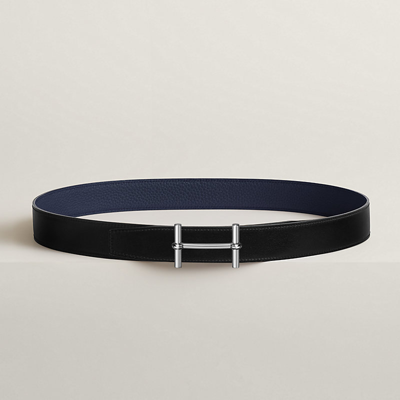 Hebilla de cinturón H d'Ancre & Piel de cinturón reversible 32 mm