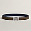 Hebilla de cinturón H Guillochée & Piel de cinturón reversible 32&nbsp;mm, Vista: , vista 2 de 3