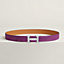Hebilla de cinturón H Guillochée & Piel de cinturón reversible 32&nbsp;mm, Vista: , vista 2 de 3