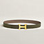 Hebilla de cinturón H Martelée & Piel de cinturón reversible 32&nbsp;mm, Vista: , vista 2 de 2