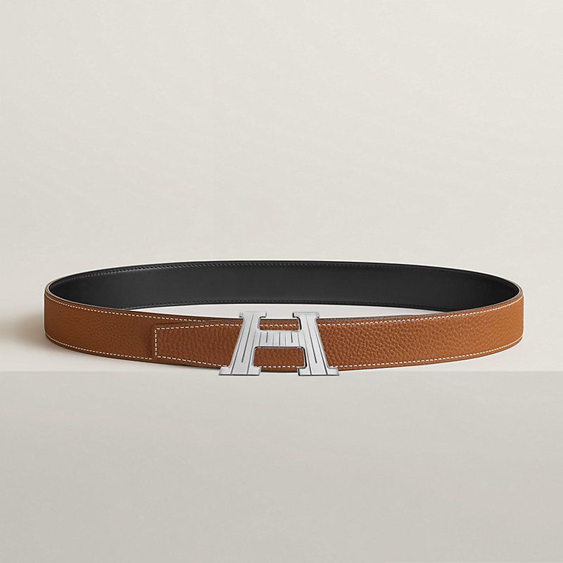 Hebilla de cinturón H Take Off & Piel de cinturón reversible 32 mm
