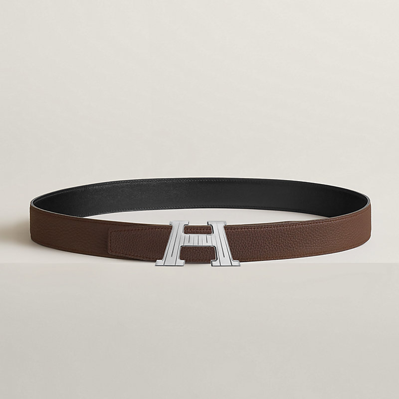 Hebilla de cinturón H Take Off & Piel de cinturón reversible 32 mm