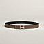 Vista: , Hebilla de cinturón H Torsade & Piel de cinturón reversible 24 mm