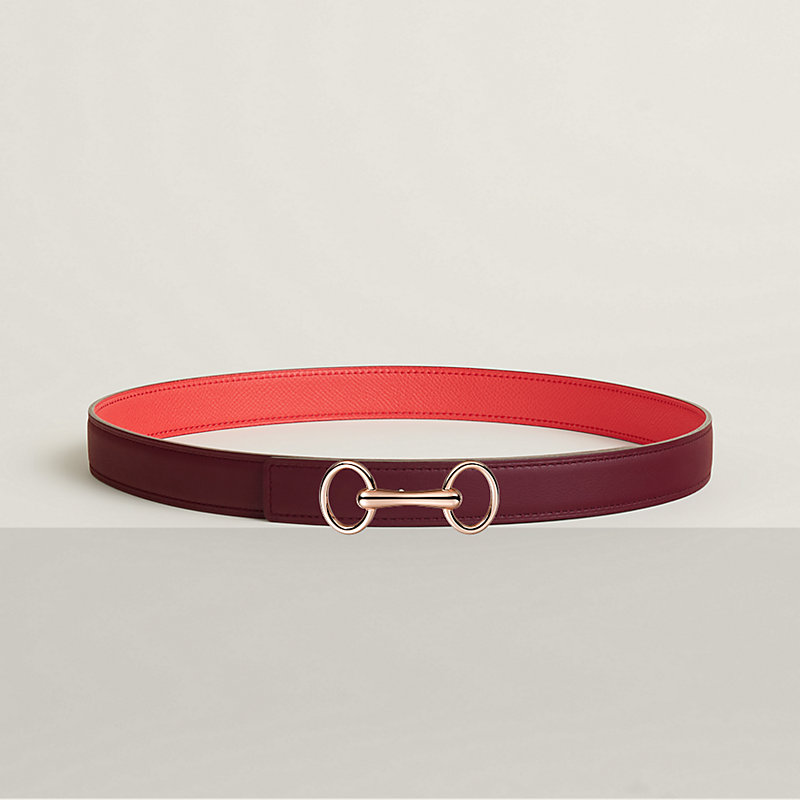 Hebilla de cinturón Héritage & Piel de cinturón reversible 24&nbsp;mm