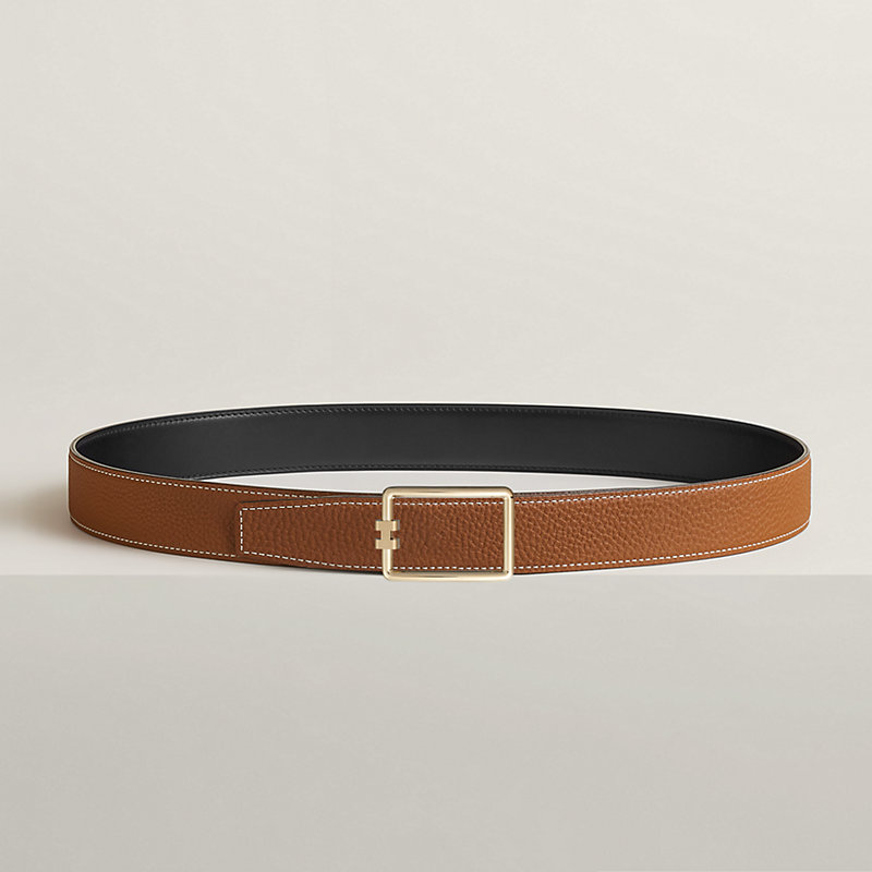 Hebilla de cinturón Tube H & Piel de cinturón reversible 32 mm