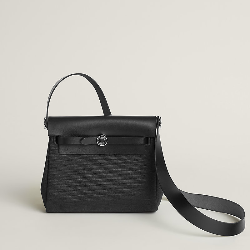 Herbag Zip 20 laquered bag - Black | Hermès UK
