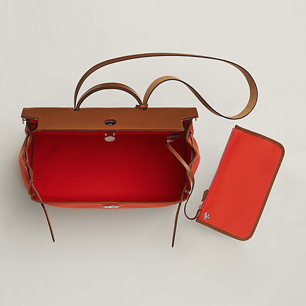 hermes herbag red