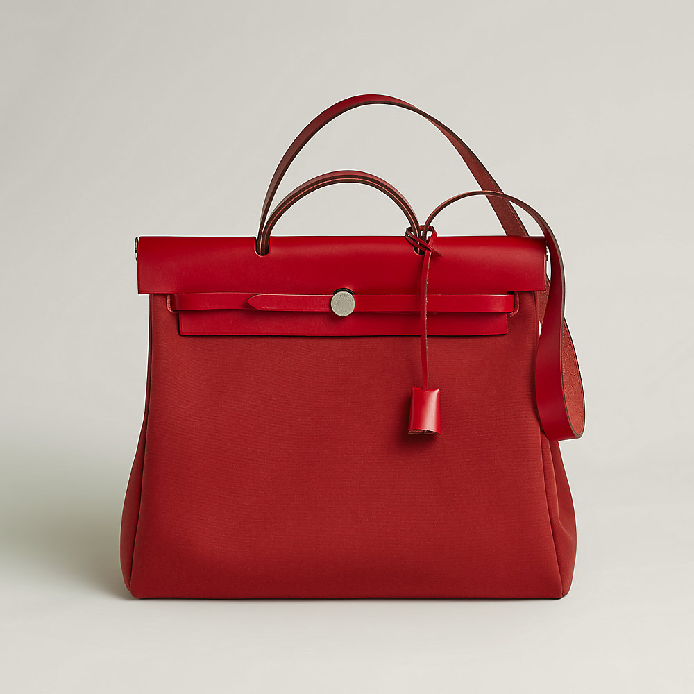 hermes herbag red