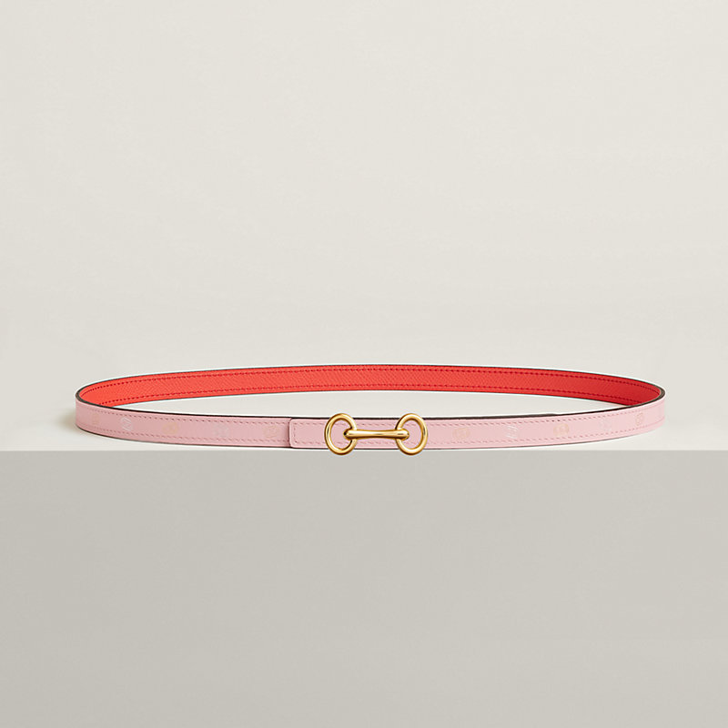 Heritage belt buckle & Hermès sur Mer reversible leather strap 13&nbsp;mm