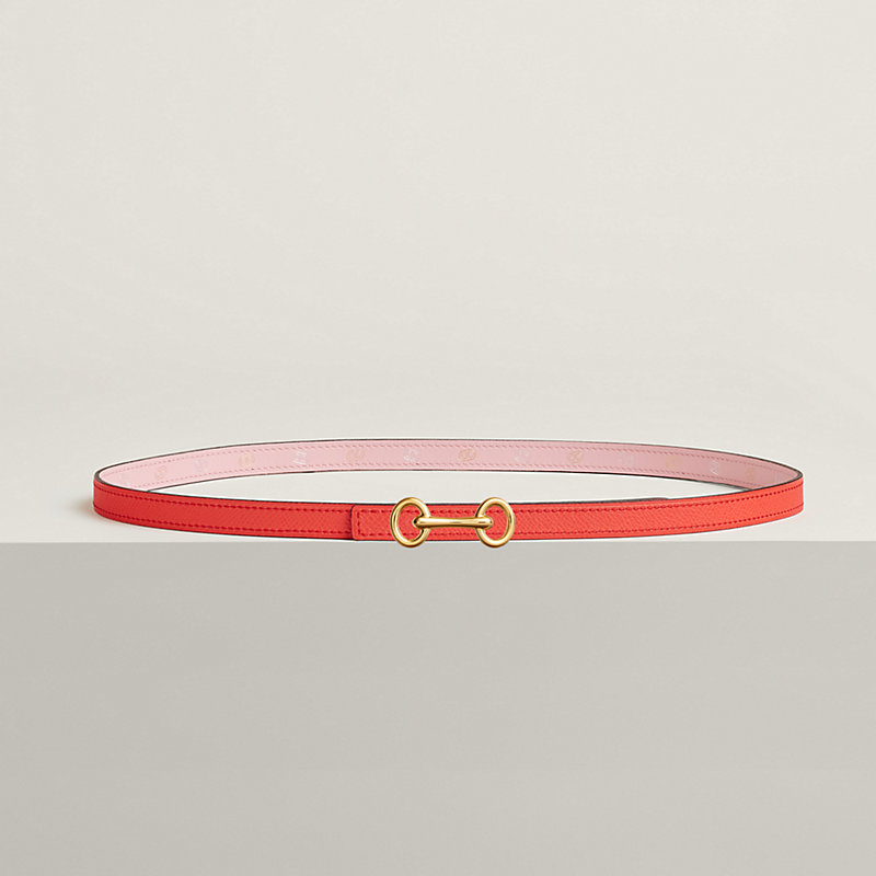 Heritage belt buckle & Hermès sur Mer reversible leather strap 13&nbsp;mm