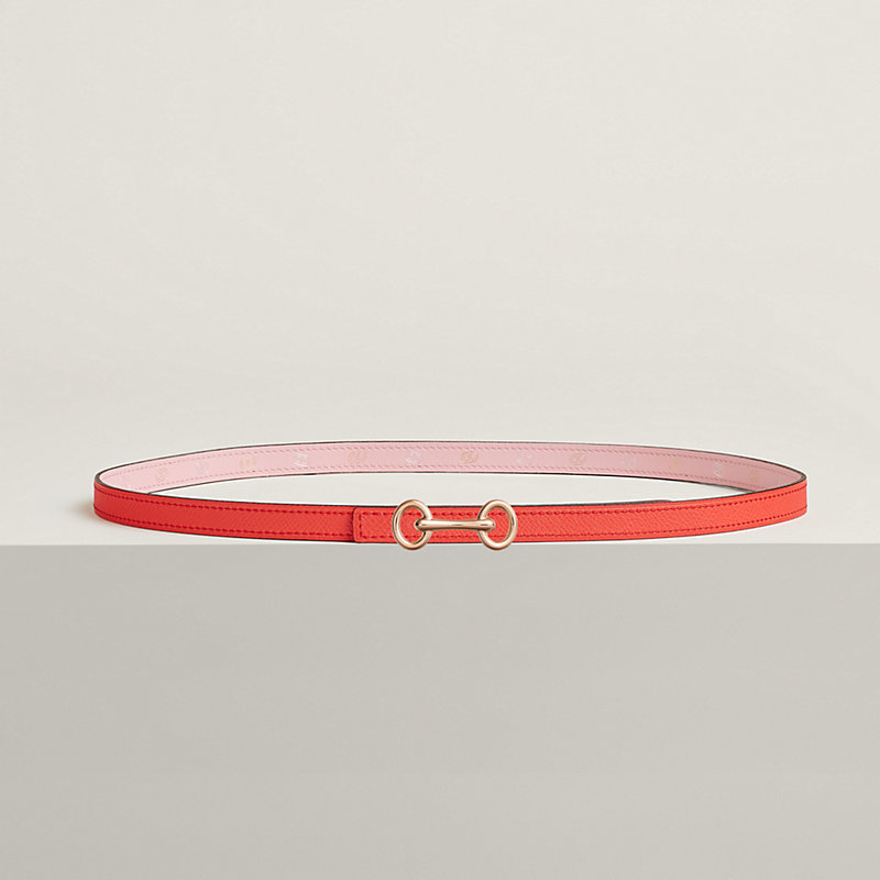 Heritage belt buckle & Hermès sur Mer reversible leather strap 13&nbsp;mm