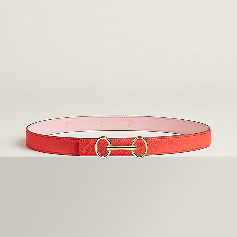 Heritage belt buckle & Hermès sur Mer reversible leather strap 24&nbsp;mm