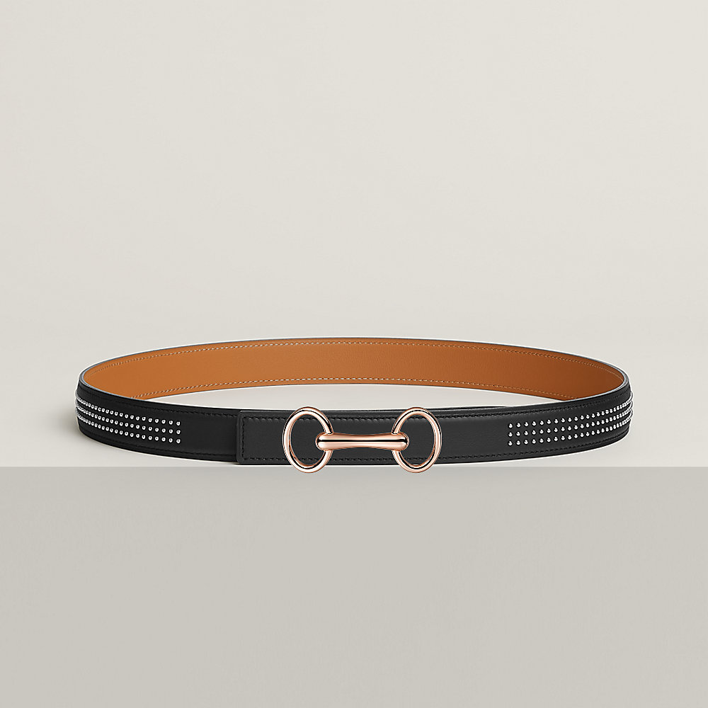 Heritage belt buckle & Leather strap 24 mm | Hermès USA