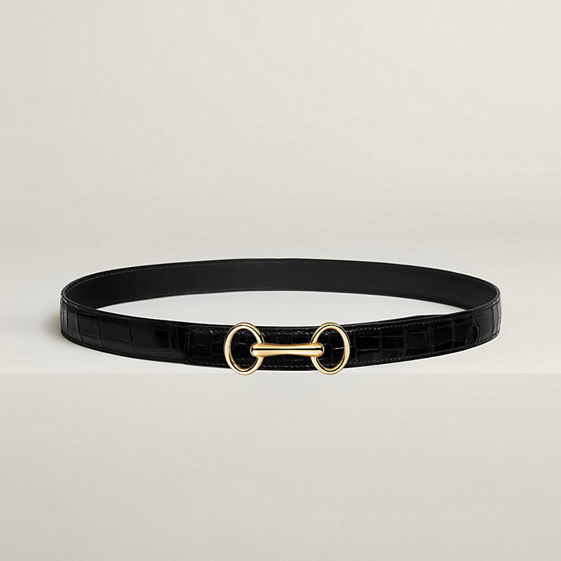 アクセサリー Hermes Belt & Buckle H Equestre belt buckle & Reversible leather strap 24 mm
