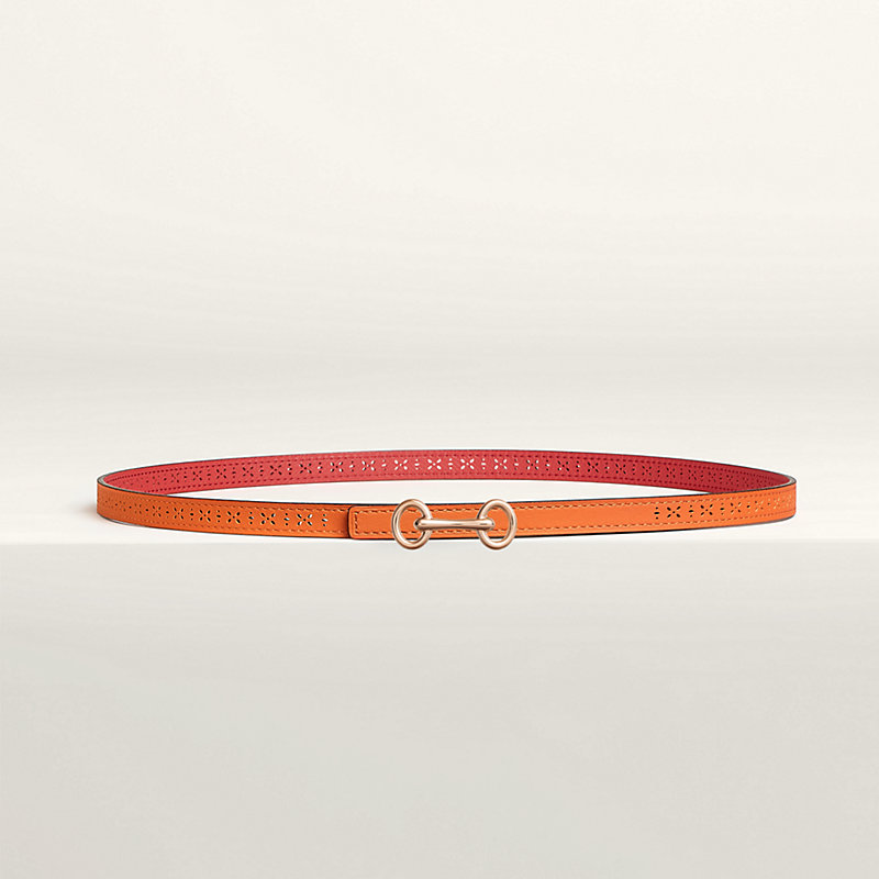 Heritage belt buckle & Reversible leather strap 13 mm | Hermès USA