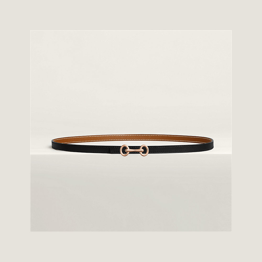 Reversible leather belt online with double g buckle