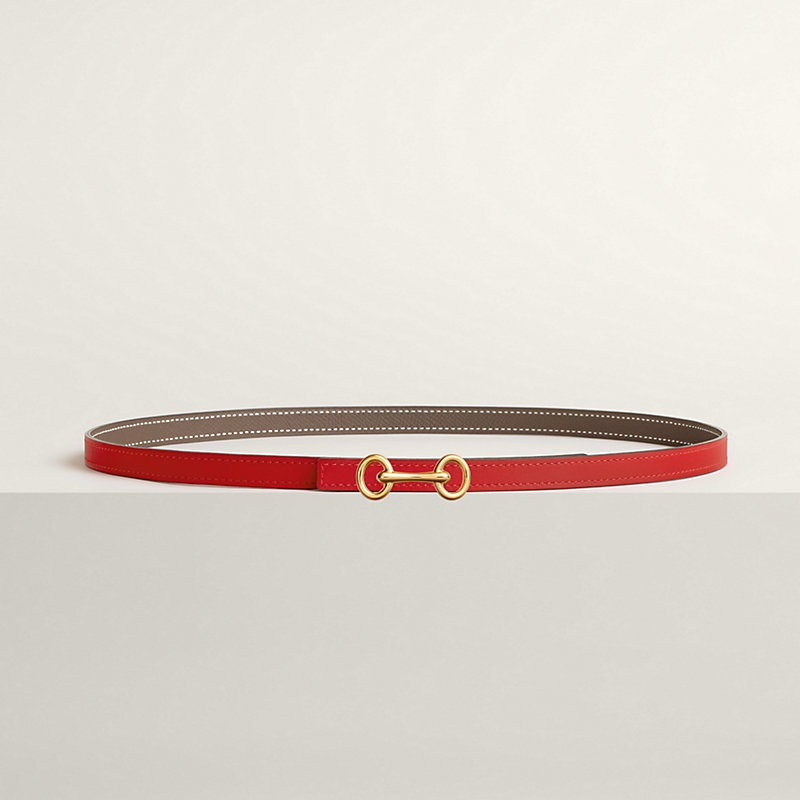 Heritage belt buckle & Reversible leather strap 13&nbsp;mm