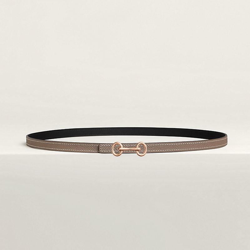 Heritage belt buckle & Reversible leather strap 13&nbsp;mm