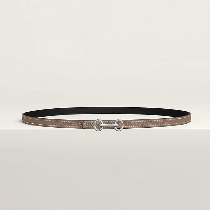 Heritage belt buckle & Reversible leather strap 13&nbsp;mm