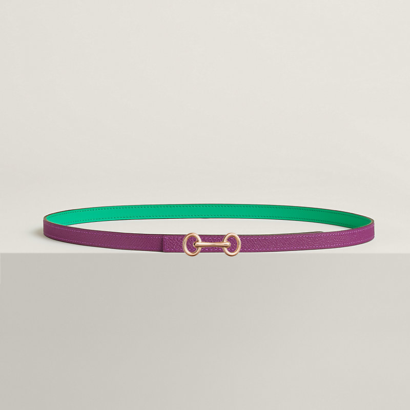 Heritage belt buckle & Reversible leather strap 13&nbsp;mm