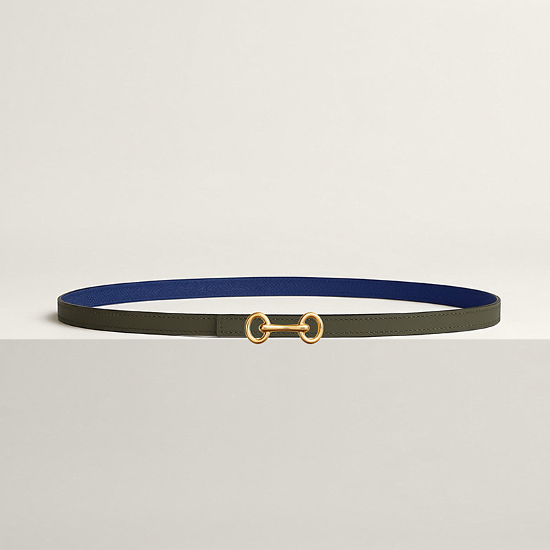 Heritage belt buckle & Reversible leather strap 13&nbsp;mm