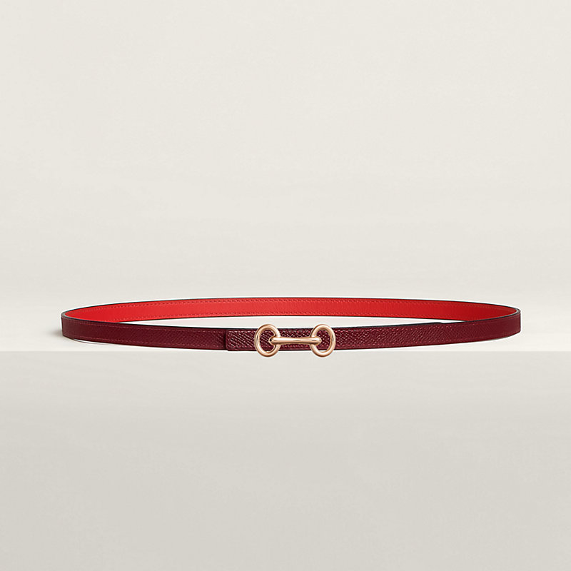 Heritage belt buckle & Reversible leather strap 13&nbsp;mm, View: , view 1 of 2