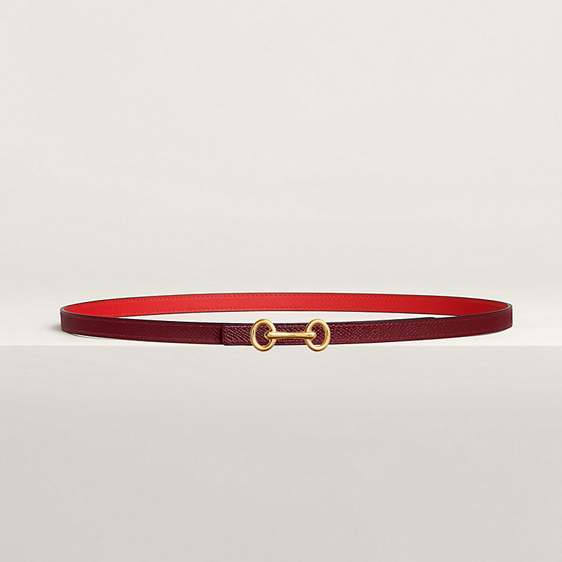 Heritage belt buckle & Reversible leather strap 13&nbsp;mm, View: , view 2 of 2