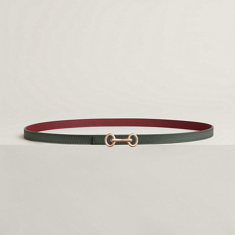 Heritage belt buckle & Reversible leather strap 13&nbsp;mm