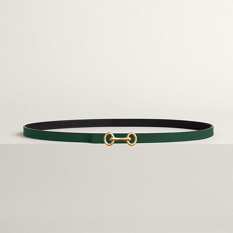 Heritage belt buckle & Reversible leather strap 13&nbsp;mm, View: , view 2 of 2