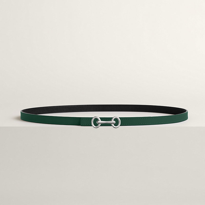 Heritage belt buckle & Reversible leather strap 13&nbsp;mm, View: , view 2 of 2