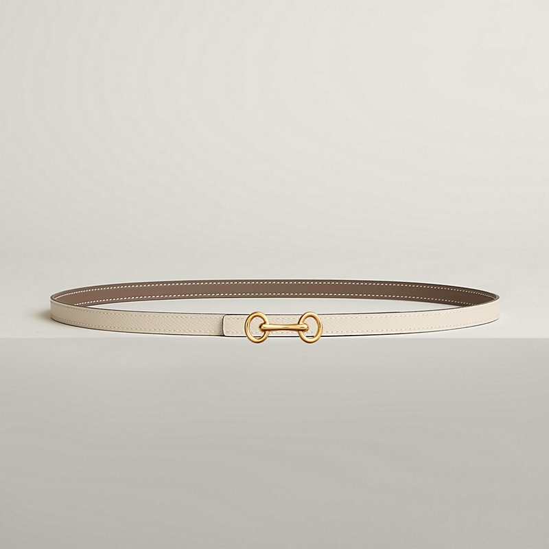 Heritage belt buckle & Reversible leather strap 13&nbsp;mm, View: , view 2 of 2