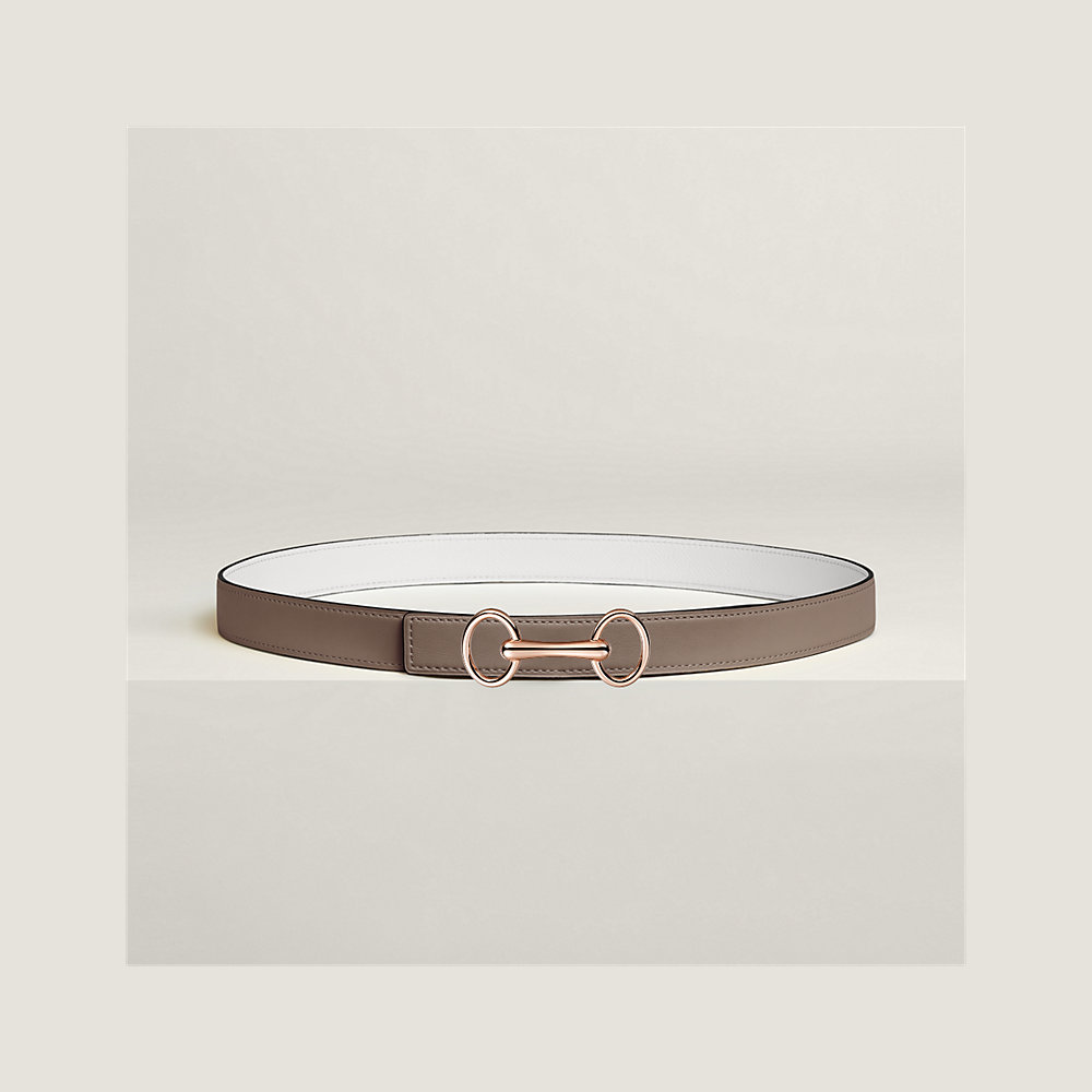 Heritage belt buckle & Reversible leather strap 24 mm | Hermès Finland
