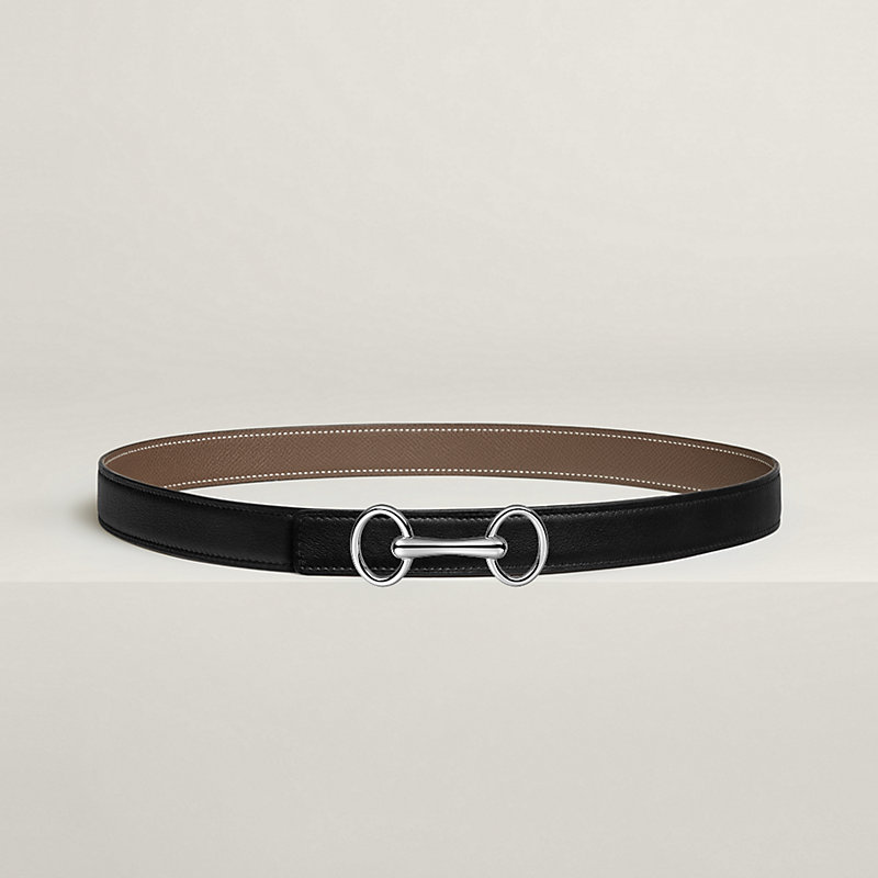 Heritage belt buckle & Reversible leather strap 24&nbsp;mm