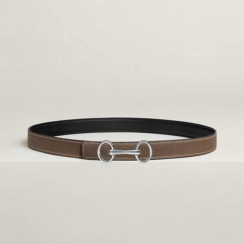 Heritage belt buckle & Reversible leather strap 24&nbsp;mm