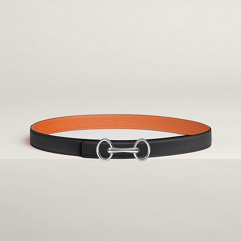 Heritage belt buckle & Reversible leather strap 24&nbsp;mm