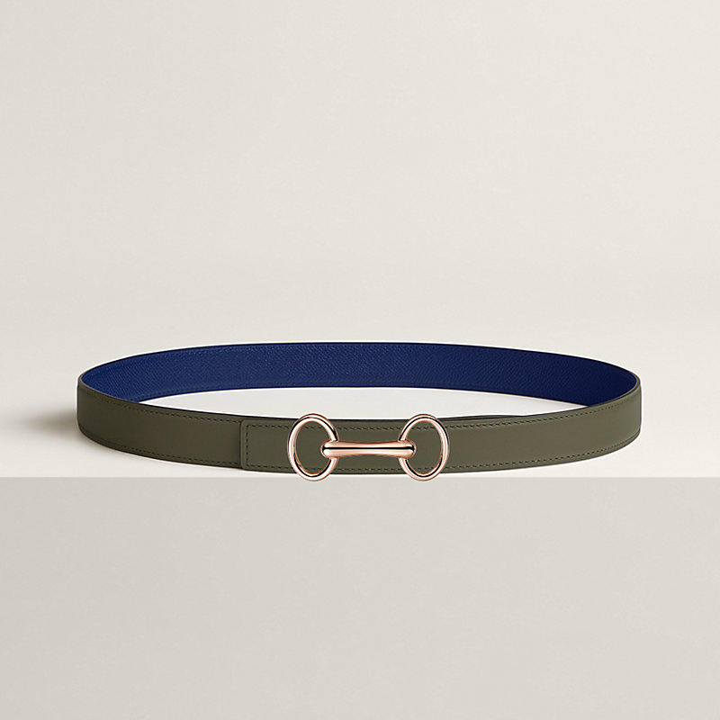 Heritage belt buckle & Reversible leather strap 24&nbsp;mm