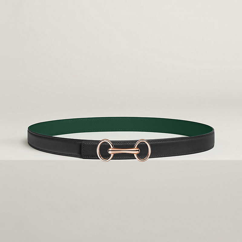 Heritage belt buckle & Reversible leather strap 24&nbsp;mm, View: , view 1 of 3