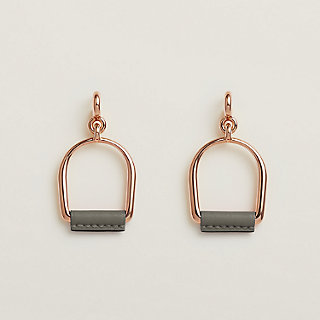 【HERMES】Heritage Equestre Etrier earrings, large model Heritage Equestre Etrier earrings, large model | Hermès Hong