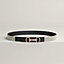 Heritage 벨트 버클 & Toile H Plume 가죽 스트랩 24mm, 보기: , 1개 중 3번째 보기