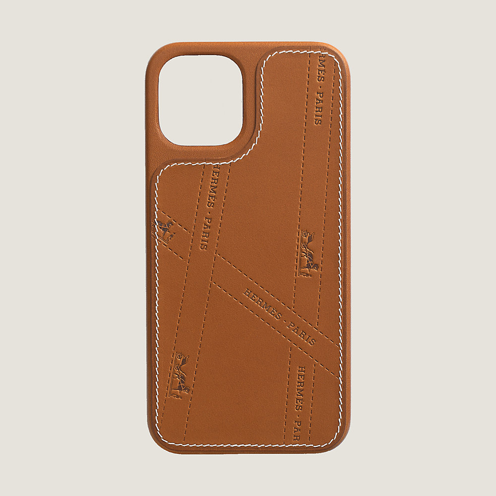 Hermes Premium Leather iPhone Case with Card Slot