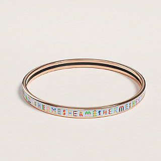 HERMES Émail Bangle ロゴ入り マルチカラー hermes-bricole-bangle--