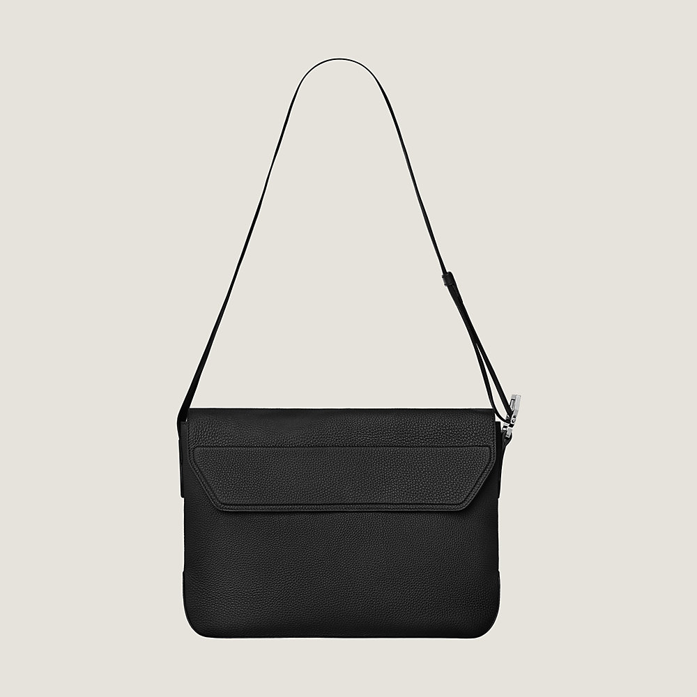 HERMES Evelyne Amazone TPM III Clemence Leather Crossbody Bag Black -